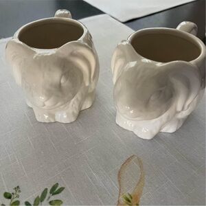 White bunny Shaped Mugs